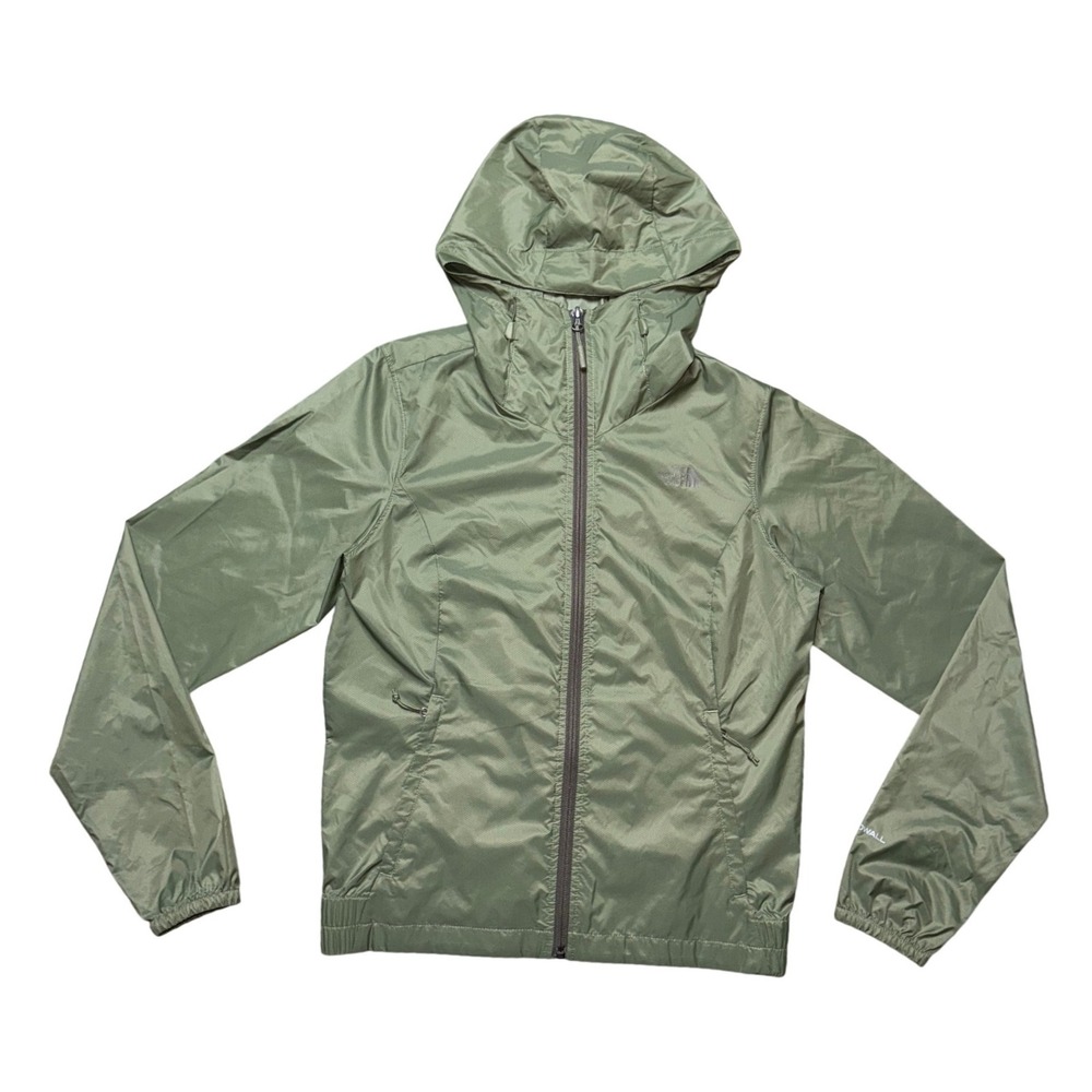 The North Face WindWall Jacket Sage Green Hooded‎ Windbreaker NF0A2VCZ Sz Small